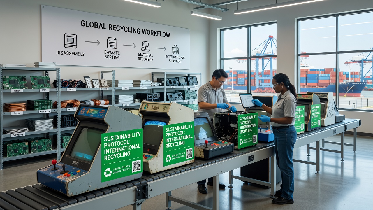 Duurzaamheidsprotocollen voor recycling van afgedankte gamingkasten in internationale markten