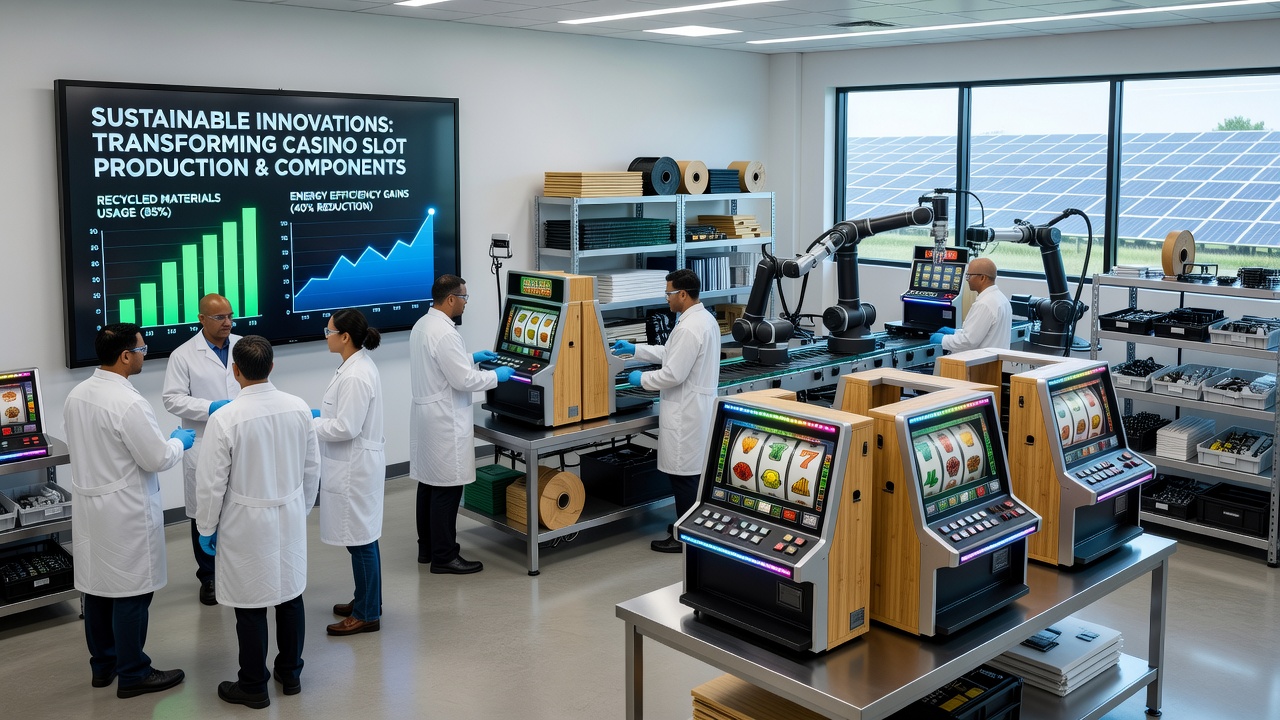 Modulaire componenten van casino slots die recycling en duurzame assemblage bevorderen