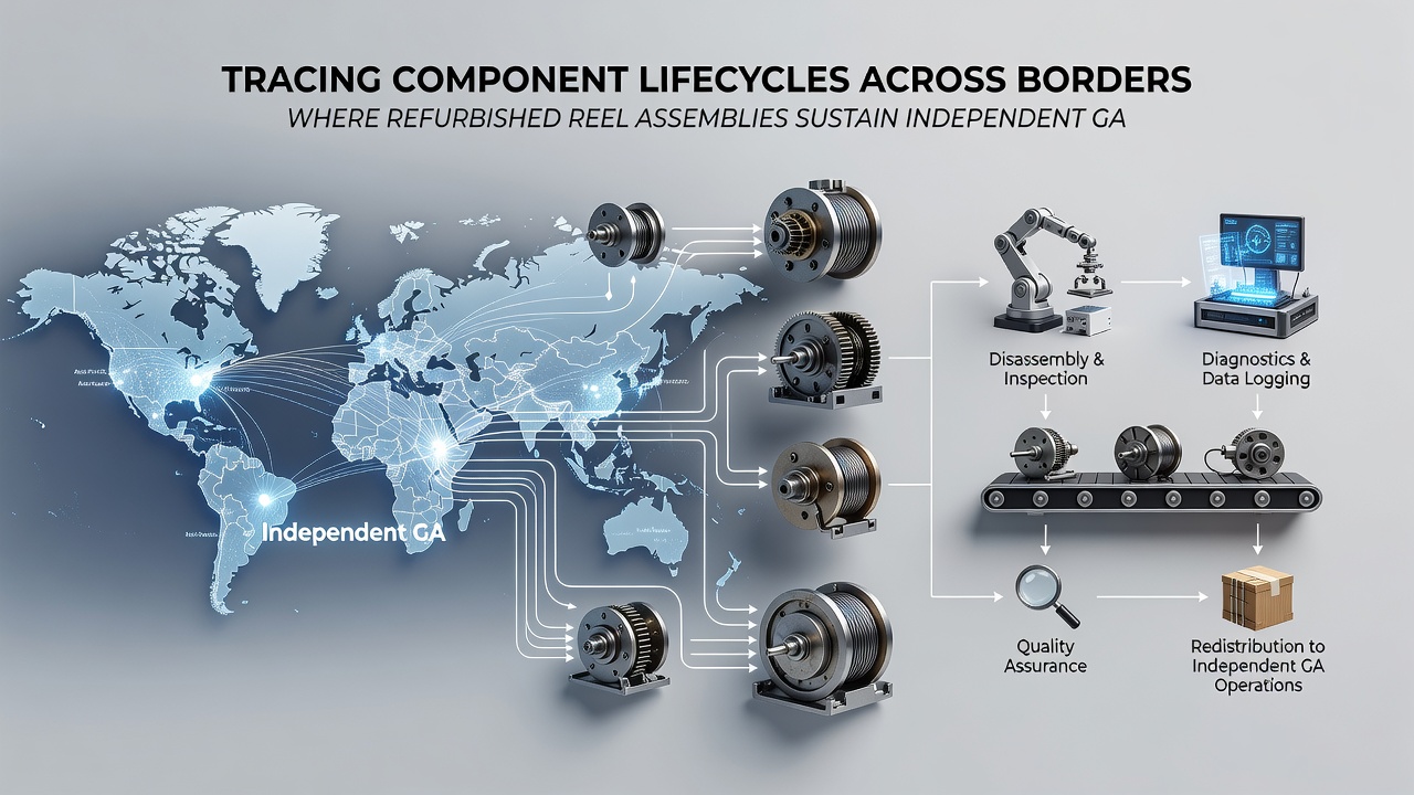 Refurbished reel-assemblies in actie binnen onafhankelijke gaming venues wereldwijd